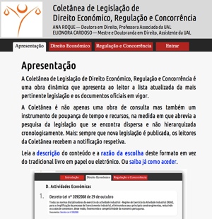 Coletânea de Legislação de Direito Económico, Regulação e Concorrência